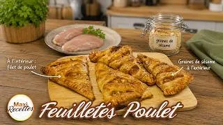 Miniature : Feuilletés Poulet Sésame Recette Facile et Rapide