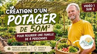 Miniature : Créer un POTAGER de 50 m² pour nourrir une famille de 4 personnes | Épisode 1