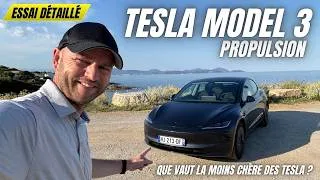 Miniature : ESSAI TESLA MODEL 3 PROPULSION 2026 : la moins chère et la meilleure 