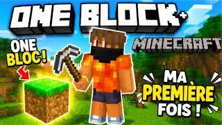 Miniature : PREMIÈRE FOIS SUR MINECRAFT ! 👑 One Block #1