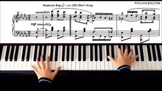 Miniature : Graceful Ghost Rag | Piano Tutorial with Sheet Music