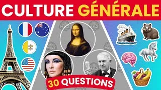 Miniature : Test de Culture Générale : 30 Questions pour les Vrais Génies ! 🧠 (Niveau Mixte)