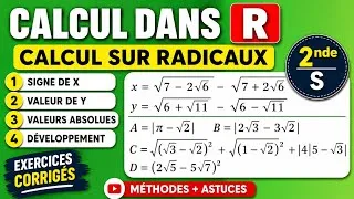 Miniature : Calcul dans ℝ – Radicaux |  Exercices Corrigés (2nde S tronc commun sciences) | Méthodes & Astuces