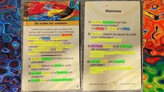 Miniature : De toutes les couleurs (texte 7 . Compréhension.#Lecture.#Livreaud.#Apprendreàlire.#Écoleàlamaison.