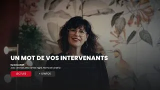 Miniature : Un mot pour la rentrée, de nos intervenants à nos étudiants