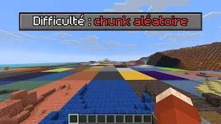 Miniature : Minecraft MAIS Chaque Chunk Est TOTALLEMENT Aléatoire !