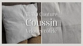 Miniature : Coussin velours côtelé - TUTO Couture