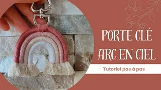 Miniature : DIY Porte-clé arc-en-ciel en macramé 🌈 (Tutoriel ultra facile pour débutant)