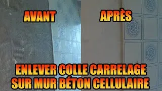 Miniature : ENLEVER COLLE DE CARRELAGE SUR MUR EN BÉTON CELLULAIRE