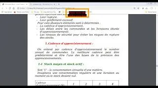 Miniature : contrôle de gestion gestion des approvisionnements SÉANCE 5