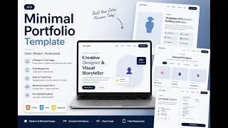 Miniature : Minimal Portfolio Template — HTML/CSS/JS | Freelancer & Designer