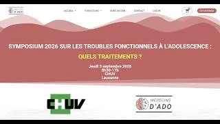 Miniature : Les traitements des troubles fonctionnels à l'adolescence : conférences 03.09.26