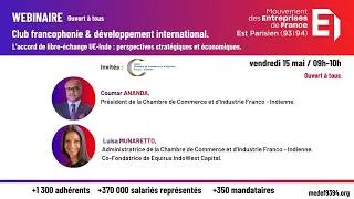 Miniature : Webinaire : L'accord de libre-échange UE-Inde : perspectives stratégiques et économiques
