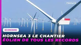 Miniature : La « grue des mers » installe un pieu de 1 670 tonnes pour le parc éolien offshore Hornsea 3