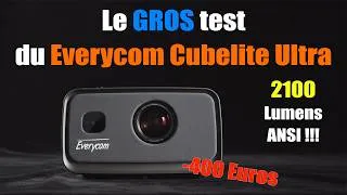 Miniature : Everycom Cubelite Ultra le GROS TEST. #homecinema #hometheater  @EverycomProjector  #test