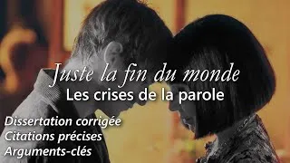 Miniature : Lagarce, Juste la fin du monde 🧠 Parole théâtrale en crise ? (Dissertation pas à pas)