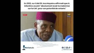 Miniature : Quand Issa Hayatou accusait G. Infantino de vouloir « avoir la mainmise sur la CAF » (2022)