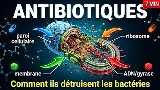 Miniature : Comment les antibiotiques détruisent les bactéries ? Je t'explique 