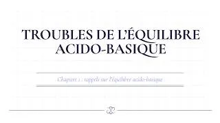 Miniature : Troubles de l'équilibre acido-basique
