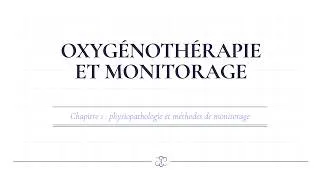 Miniature : Oxygénothérapie et monitorage