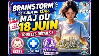Miniature : inZOI – Brainstorm du 12/06 : La mise à jour du 18 juin confirmée 🎉 Bébés, hôpital, crafting... 📢