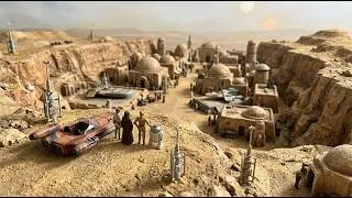 Miniature : Star Wars IV : La scène emblématique de l'arrivée à Mos Eisley