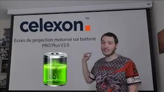 Miniature : [4K 60 FPS] 🎬 🎥 Ecran de projection Celexon Pro Plus V2 sur batterie 🔋🍿