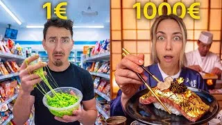 Miniature : Repas à 1€ vs 1000€ au Japon 🇯🇵