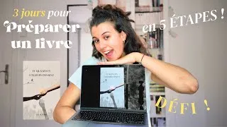 Miniature : 5 ÉTAPES pour PRÉPARER un livre (VLOG)