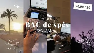 Miniature : JE PASSE LE BAC (SES et maths) | study vlog, révisions, résultats (20/20??)
