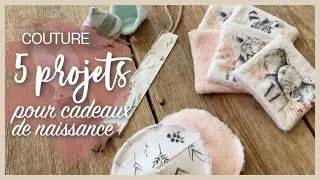 Miniature : TUTO COUTURE : 5 projets faciles et rapides pour des cadeaux de naissances (avec chutes de tissus) !