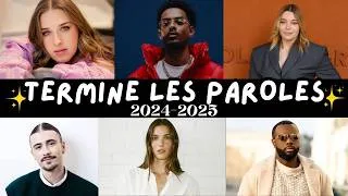 Miniature : Termine les paroles des chansons récentes 2026 🔥 | Quiz musical impossible !🎵