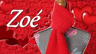 Miniature : Tuto Echarpe Zoé au point Palmette au crochet