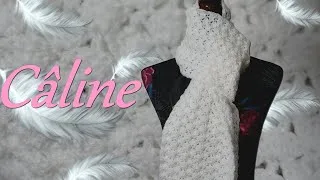 Miniature : Tuto Echarpe Câline au point Eventail au crochet