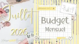 Miniature : Budget juillet : au réel ! #enveloppebudget #enveloppebudgetaire #budget