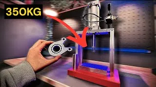 Miniature : fabriquer une PRESSE PNEUMATIQUE imprimée en 3D! 350kg de puissance !!