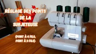 Miniature : Coudre à la surjeteuse, les types de points qu'on peut réaliser
