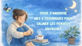 Miniature : Crise d'angoisse : Mes 3 techniques pour calmer les pensées anxieuses