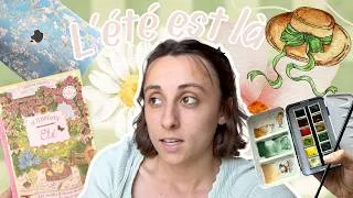 Miniature : VLOG 1 👒 - Aquarelle, lecture et nouvel ordinateur (coucou l'été !!) 🌻🌸