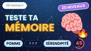 Miniature : TESTE TA MÉMOIRE : 20 niveaux sur des MOTS !