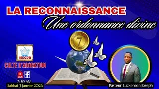 Miniature : "La reconnaissance, une ordonnance divine."  (Past Luckenson Joseph: 03/01/26)