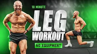 Miniature : 10 MINUTE LEG WORKOUT (NO EQUIPMENT) TONE LEGS