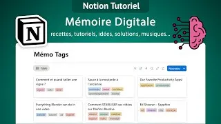 Miniature : Mémoire digitale Notion 📚🧠 : retrouver vos notes grâce aux tags