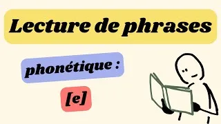 Miniature : Lecture de phrases : phonétique [e]
