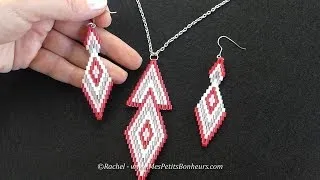 Miniature : DIY - BIJOUX Brick Stitch en Perles à Repasser - TUTO DÉBUTANT