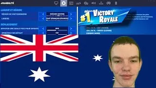 Miniature : Défi! Je tente de faire top 1 sur les serveur océanie sur fortnite battle royal