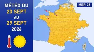 Miniature : Météo du Mercredi 23 au Mardi 29 Septembre 2026
