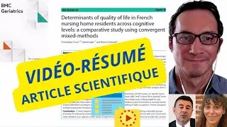 Miniature : Vidéo-Résumé (en français) de notre article publié dans BMC Geriatrics