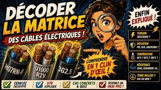 Miniature : Le langage secret des câbles électriques : décoder la matrice CENELEC et UTE