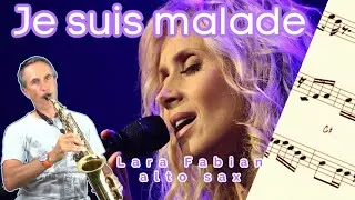 Miniature : Je suis malade 🔥🎷 | Lara Fabian | saxophone alto avec partition